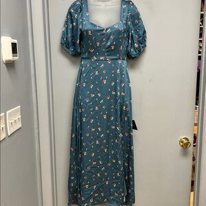 Lulus Blue Floral Maxi Dress | Size XS | NWT